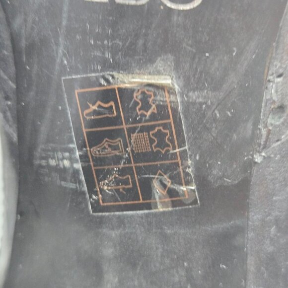 ALDO Y2K Sz 10 Black Leather Lace-Up Brogue Style Heeled Oxford Stiletto Shoes - Picture 7 of 12